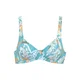 SUNSEEKER Bikini zgornji del kremna/modra/kaki/oranžna