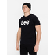 Lee  Majice s kratkimi rokavi LOGO TEE SHIRT  Črna