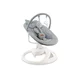 MoMi Pearl 2v1 otroški gugalnik/zibelka, 360°, Bluetooth, siv