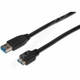 DIGITUS kabel USB 3.0 A-B mikro 0,25m črn (AK-300117-003-S)