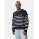 Calvin Klein Jeans Pulover LV04RG305G Mornarsko modra Relaxed Fit