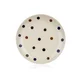 Banquet Keramični desertni krožnik DOTS 18,6 cm, rjave pike, komplet 6 kosov