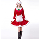 Božični kostum Mrs. Santa Claus, rdeč
