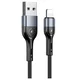shumee Usams pleteni kabel U55 2A lightning 1 kos za komplet U55 črno/črno 1m SJ448ZJ01 (US-SJ448) SJ448USBSG01