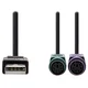 Nedis Kabel USB 2.0 2v1/ vtič USB-A/ 2x vtič PS/2/ 480 Mb/s/ ponikljan/ okrogel/ PVC/ črn/ blister/ 30 cm