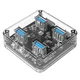 Orico USB vozlišče, 4 vhodi, USB 3.0, prozorno (MH4U)
