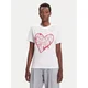 Desigual Majica Roma 25WWTK50 Bela Regular Fit