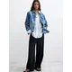 Desigual Prehodna jakna moder denim / rumena / jelka / roza
