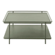Zelena kovinska klubska mizica 75x75 cm Yuba – Unique Furniture