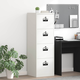 Kabinet za datoteke s ladicama Crna 45,5 x 42 x 106,5 cm