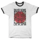 David Bowie Live In Japan Ringer White/Black XL Majica