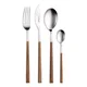 Pintinox set jedilnega pribora Sushi Queen Teak Satin, 24 kosov, črno-zlata darilna škatla