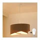 Brilagi - LED luster na sajli LYRA 1xE27/15W/230V braon/bela