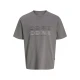 JACK & JONES Majica JCOFUSION temno siva/črna/bela
