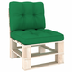 vidaXL Blazine za kavč iz palet 2 kosa zelene