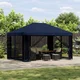 vidaXL Paviljon 4 x 3 m Modra Poliester in jeklo 190