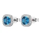 Brosway Brezčasni srebrni uhani Fancy Freedom Blue FFB127