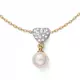 Ženski oliver weber lovely pearly gold lančić sa swarovski belom perlom i kristalima ( 11954g )