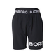 BJÖRN BORG Športne hlače črna/bela
