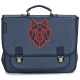 Caramel & Cie Školski ranac Medium Blue Wolf, Plavi