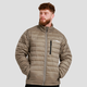 GymBeam Men‘s Puffer Jacket Vetiver/Black
