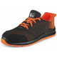 CXS Nizki delovni čevlji CXS TEXLINE CRES S1, z jekleno kapico, črno-oranžni