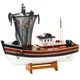 slomart LEAN TOYS model ribiške ladje z mrežo, 38x31 cm
