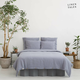 Svijetlo siva posteljina za bračni krevet od konopljinog vlakna 200x200 cm - Linen Tales