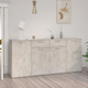 vidaXL Komoda betonsko siva 160x36x75 cm iverna plošča