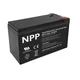 NPP NP12V-9Ah, AGM Baterija, C20=9AH, T1, 151x65x94x100, Crna