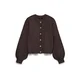 Vero Moda Petite Pletena jopa VMHAZEL temno rjava
