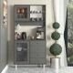 Hanah Home Višenamenska komoda Grano 96, 96 x187 x40 cm, Antracit