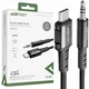 AceFast ACEFAST KABEL AUDIO USB TYP C - 3,5MM MINI JACK (MĘSKI) 1,2M, AUX CZARNY (C1-08 BLACK)
