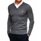 Moški pulover e120 temno siva-multicolor