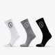 Nogavice Footshop High Crew Socks 3-Pack Black/ White/ Grey 43-46