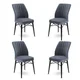 Hanah Home Set stolica Flex, 45x93x42 cm, 4 komada, Antracit-crne