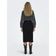 Only  Noos Bianca Midi Skirt - Washed Black  Črna
