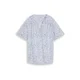 TOM TAILOR Bluza temno modra/bela