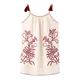 MANGO KIDS Obleka GENIO ecru / temno rdeča