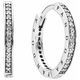 Pandora Srebrni uhani s kristali 290558CZ srebro 925/1000