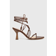 Kožne sandale Alohas Belinda boja: smeđa, S100214.02