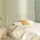 Vidaxl Kovinsko nadomestno vzglavje belo 160 cm