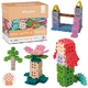 MARIOINEX Marioinex Mini Waffle Pastelni komplet gradbenih kock, mehke kocke za otroke, varne – 200 kosov