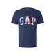 GAP Majica EVERYDAY mornarska / kraljevo modra / temno rdeča / bela