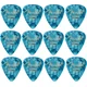 Fender 351 Shape Premium Picks Extra Heavy Ocean Turquoise 12 Pack