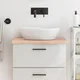 Vidaxl vidaXL Kopalniški pult 60x30x(2-4) cm neobdelan masiven les