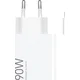 Xiaomi MDY-15-EK USB-A 90W potovalni polnilec + USB-C 6A podatkovni kabel bel (bulk)