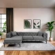 Atelier del Sofa Ugaona garnitura Como Eco, 270 cm, Antracit