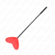 Red heart shaped paddle