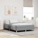 Vidaxl Postelja z vzmetnico Taupe, rjava 140 x 190 cm